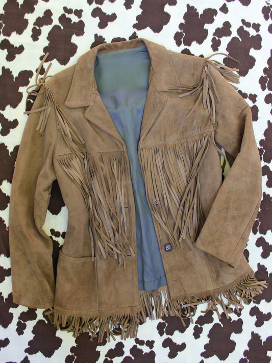 VINTAGE FRINGE SUEDE JACKET