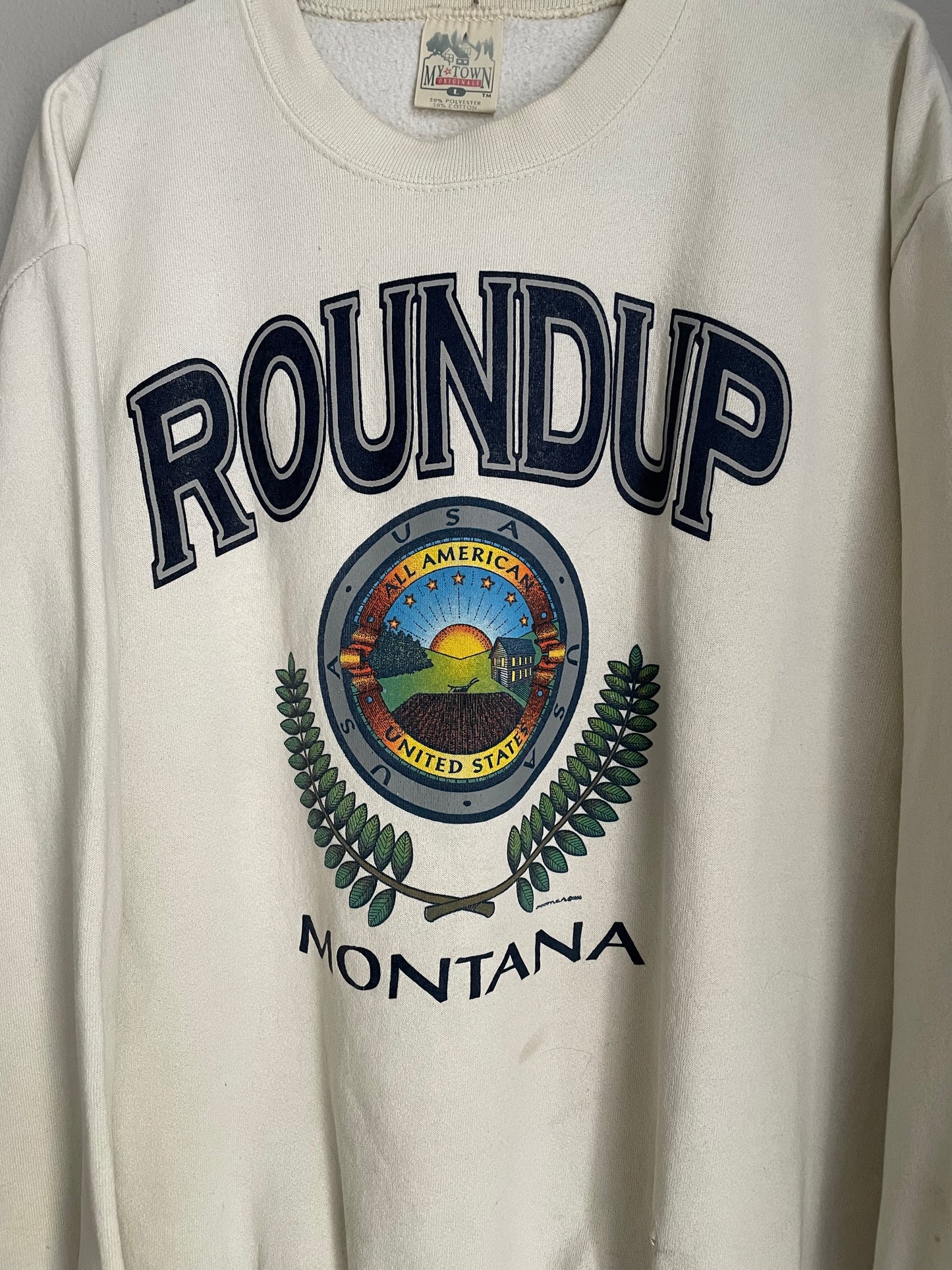VINTAGE ROUNDUP MONTANA CREWNECK