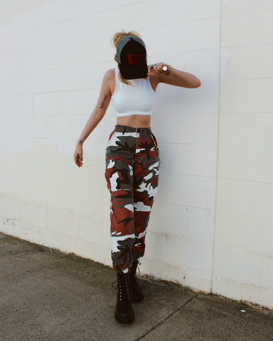 RED CAMO TACTICAL BDU PANTS