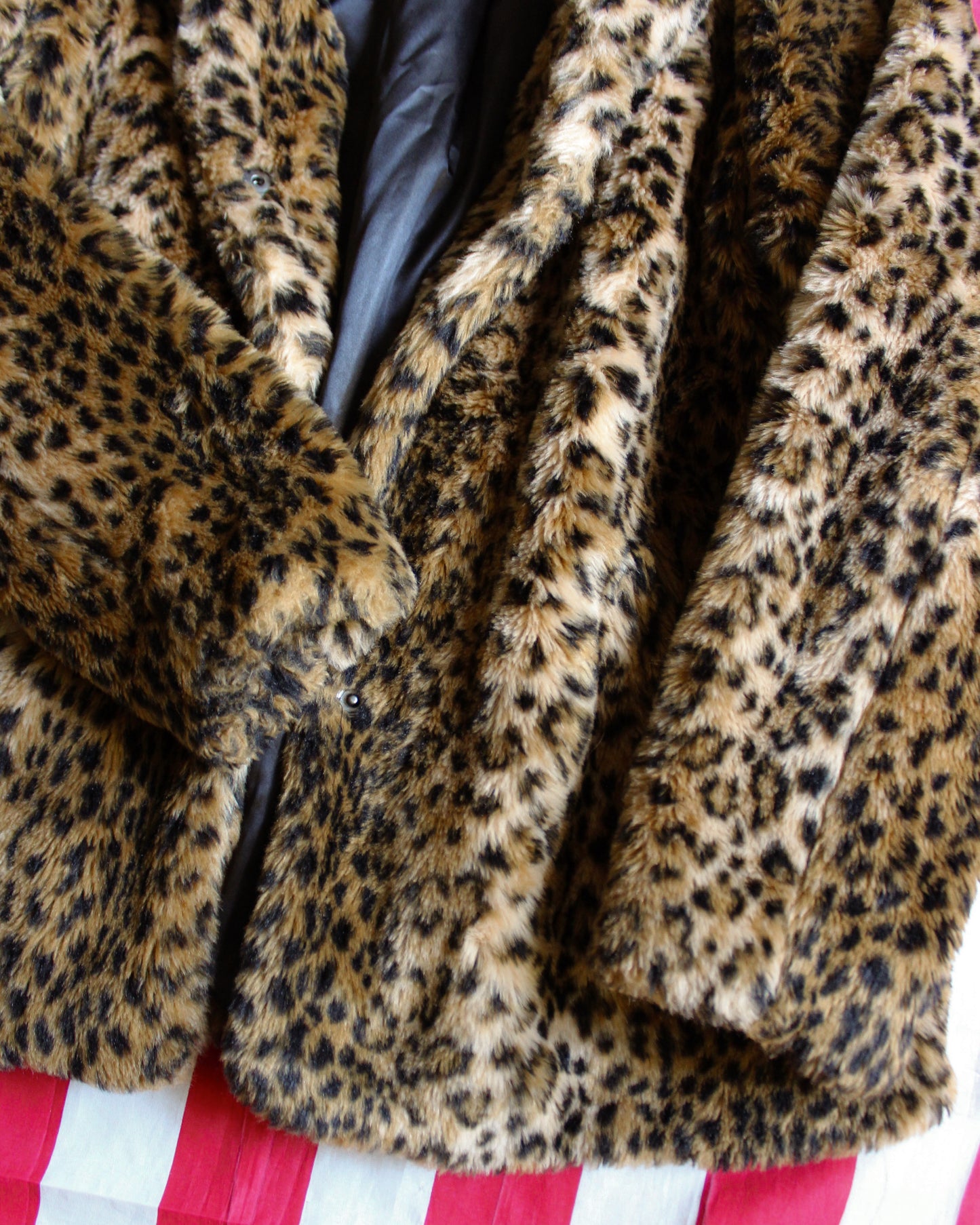 COZY LEOPARD FAUX FUR COAT